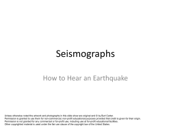 Seismographs