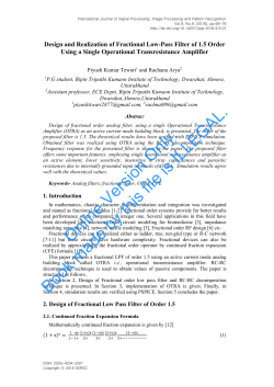Design and Realization of Fractional Low-Pass Filter of 1.5