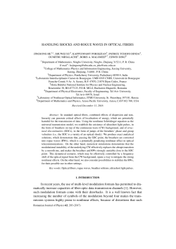 Handling shocks and rogue waves in optical fibers