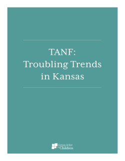 TANF: Troubling Trends in Kansas