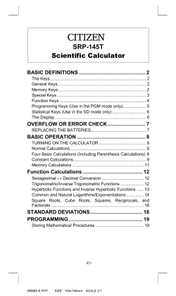 SRP-145T Scientific Calculator