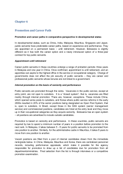 Chapter 6 Promotion and Career Path