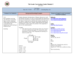 7th Grade Curriculum Guide Module 5