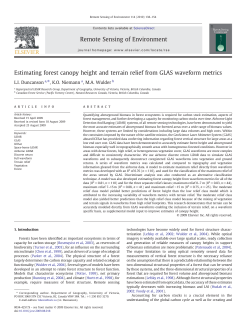 Estimating forest canopy height and terrain relief from
