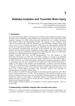 Diabetes Insipidus and Traumatic Brain Injury