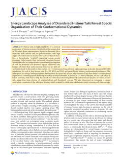 Energy Landscape Analyses of Disordered Histone Tails Reveal