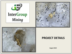 project details - InterGroup Mining Limited