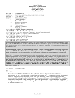 Page 1 of 36 State of Florida Department of Financial Services