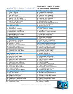 HS English I-SE.cdr - International Academy of Science