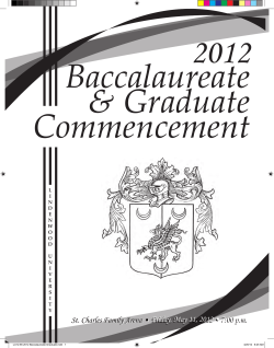 St. Charles Family Arena &bull; St. Charles Family Arena &bull; Friday, May 11