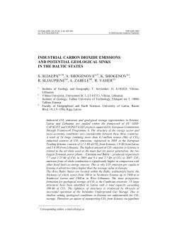 INDUSTRIAL CARBON DIOXIDE EMISSIONS AND POTENTIAL
