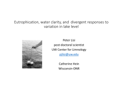Eutrophication Drives Water Clarity Responses to Decadal