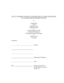 THE U.S. CONGRESS` POLITICAL CONSTRUCTION OF “CHILD