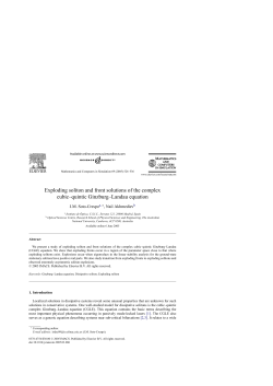 Exploding soliton and front solutions of the complex cubic&ndash;quintic