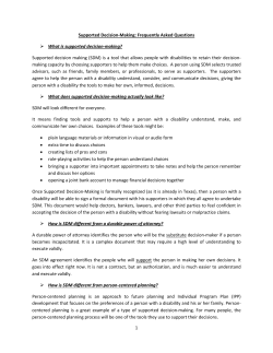 Supported Decision-Making