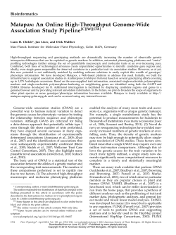 Matapax: An Online High-Throughput Genome