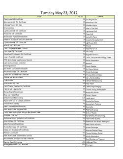 Tuesday May 23rd - PBS North Coast