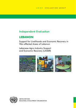 Independent Evaluation LEBANON