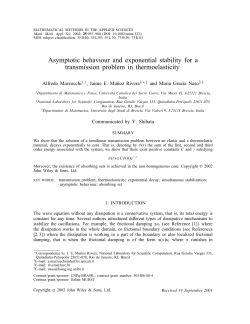 Asymptotic behaviour and exponential stability for a transmission