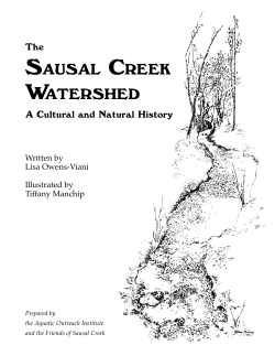 The Sausal Creek Watershed: A Cultural and Natural History