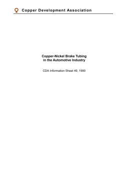 Copper-Nickel Brake Tubing in the Automotive Industry
