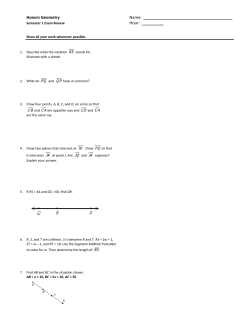 Honors Geometry