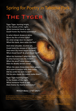 The Tyger - Friends of the Takoma Park Maryland Library