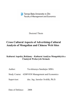 Cross Cultural Aspects of Advertising