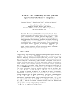 DEFENDER: a DEcomposer For quEries agaiNst