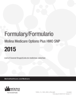 2015 Comprehensive Formulary (FL Molina
