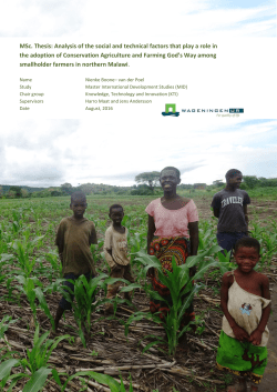 MSc. Thesis: Analysis of the social and technical factors that play a