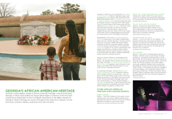 georgIa`s afrIcan amerIcan HerITage HerITage sITes