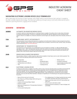 industry acronym cheat sheet