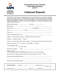 Cablecast Request