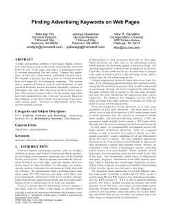 Finding Advertising Keywords on Web Pages