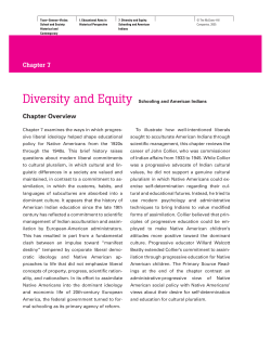 Schooling and American Indians