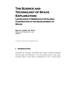 The Science and Technology of Space Exploration Lauria