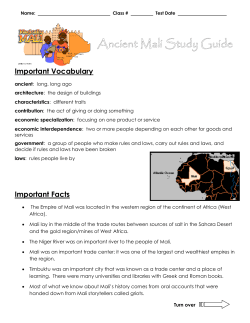 Important Vocabulary Important Facts