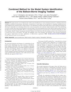Combined Method for the Modal System Identification of the Balloon