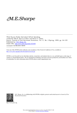 What Keynes Really Said about Deficit Spending