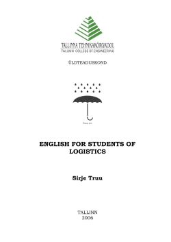 English for Students of Logistics 2014 Power Point Moodle