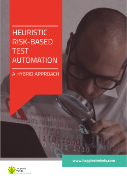 heuristic risk-based test automation