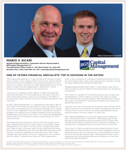 mario v. sicari - BGS Capital Management LLC