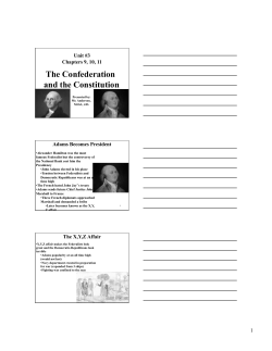The Confederation and the Constitution