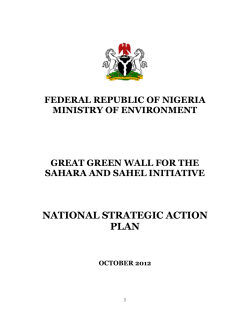 Great Green Wall for the Sahara and Sahel Initiative