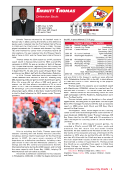 THOMAS` FOOTBALL CAREER