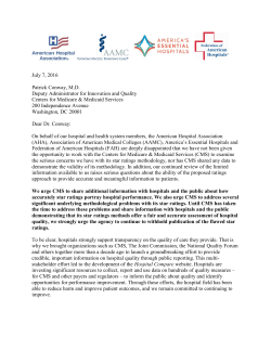 letter - American Hospital Association