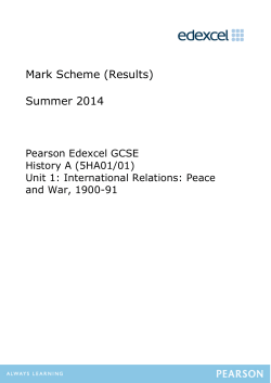 Mark Scheme - Revision World