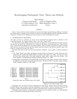 Bootstrapping Phylogenetic Trees
