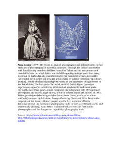 For more information about Anna Atkins, click here.